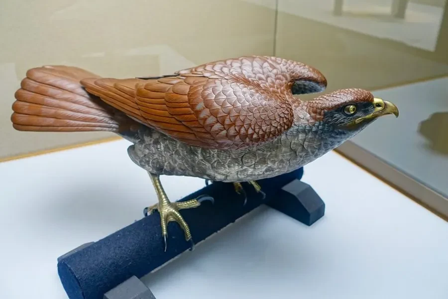Twelve Bronze Falcons
