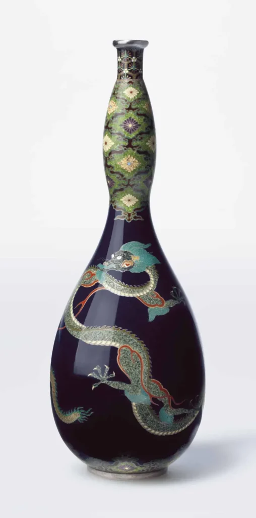 A cloisonné enamel vase, Namikawa Yasuyuki (Christie's lot 92, view 1)