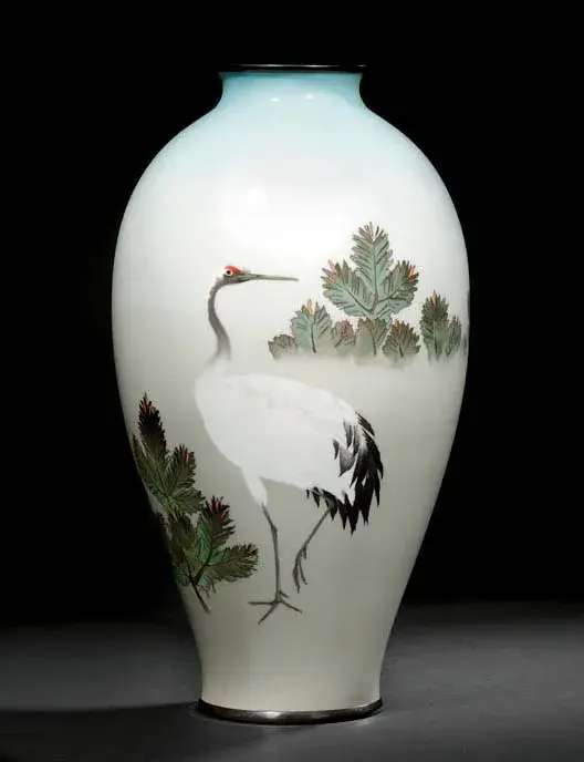 A cloisonné vase, Namikawa Sōsuke (Christie's lot 214, view 1)