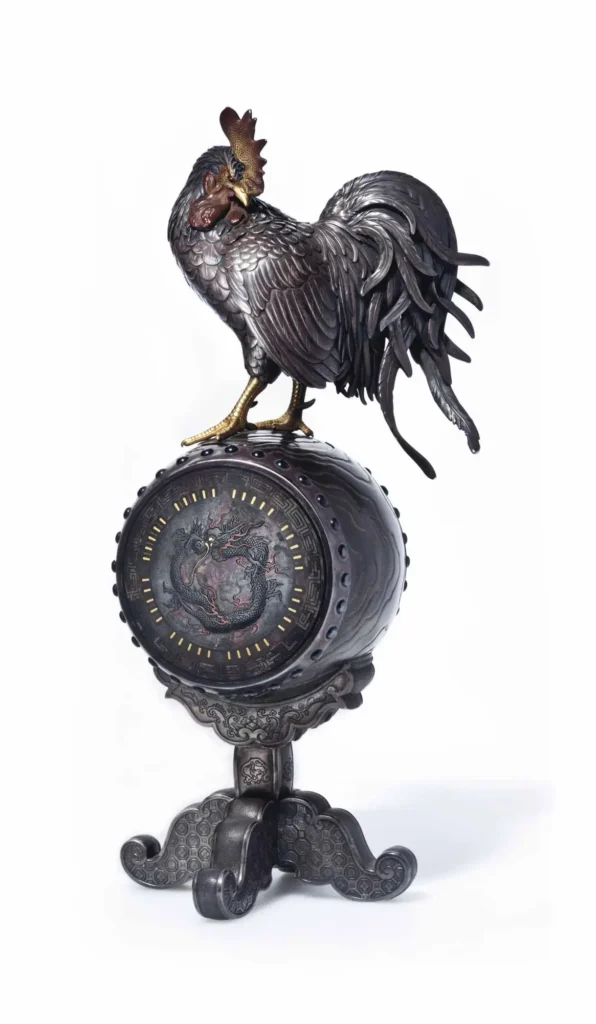 A large soft-metal-inlaid silver incense burner, Shōami Katsuyoshi (Christie's lot 73, view 1)